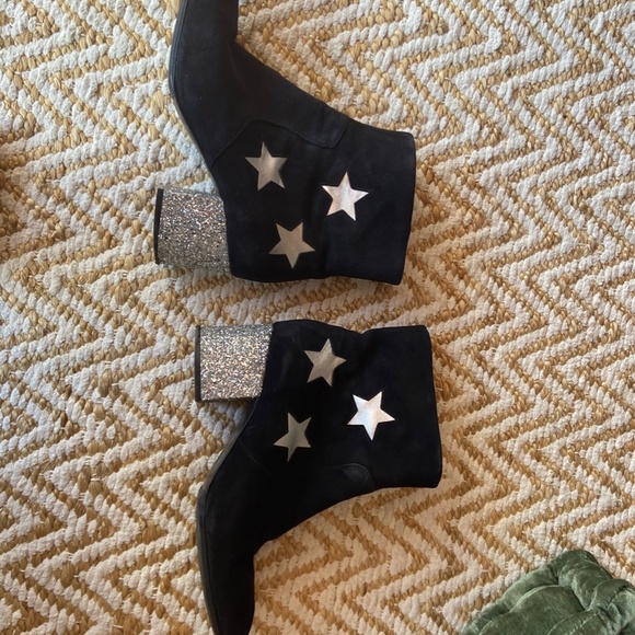 & Other Stories Glitter Star ankle boots suede 9.5 - Picture 4 of 16